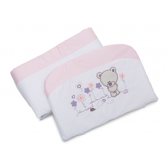 Бампер Twins Evo Лето сатин / аппликация 2073-A-017, pink, розовый