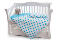 Сменная постель 2 эл Twins Premium 3027-P-061, Звездочка голубая, голубой