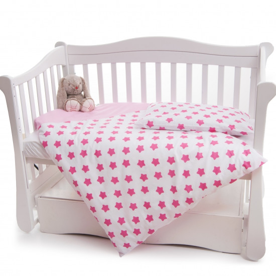 Сменная постель 2 эл Twins Premium 3027-P-062, Звездочка розовая, розовый