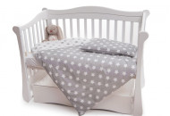 Сменная постель 2 эл Twins Premium 3027-P-063, Звездочка серая, белый / серый
