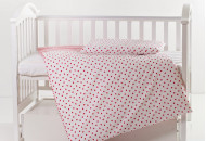 Сменная постель 2 эл Twins Premium 3027-P-068, Сердечки, красный