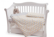 Сменная постель 2 эл Twins Premium 3027-P-069, Горошки желтые, желтый