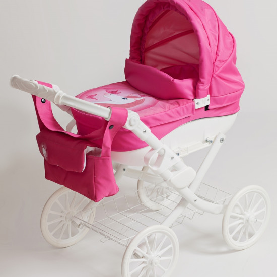 Коляска для ляльки Adbor Lily White Lw-05, 05, рожевий