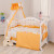 Bedding set for a baby crib 8 el Twins Standard Basic Polka dots orange