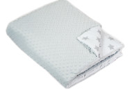 Одіяло в ліжечко Twins Minky 120x160 1601-189-10, grey, сірий