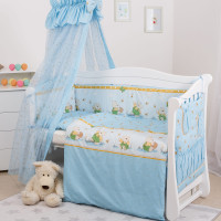Постельный комплект 8 эл Twins Standard Basic 4050-CB-011, Медун голубые, голубой