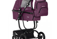 Коляска 2 в 1 EasyGo Soul (без сумки) purple, рожевий