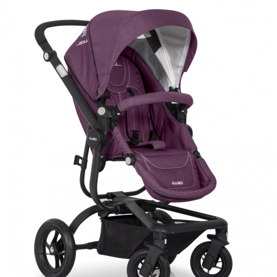 Коляска 2 в 1 EasyGo Soul (без сумки) purple, рожевий
