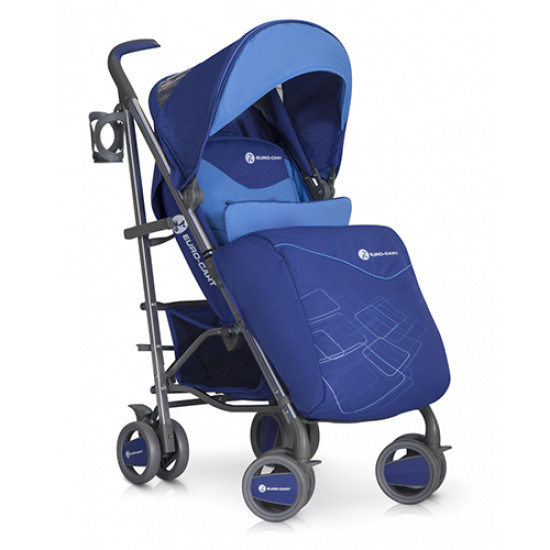 Коляска Euro-Cart Cross line navy, синий