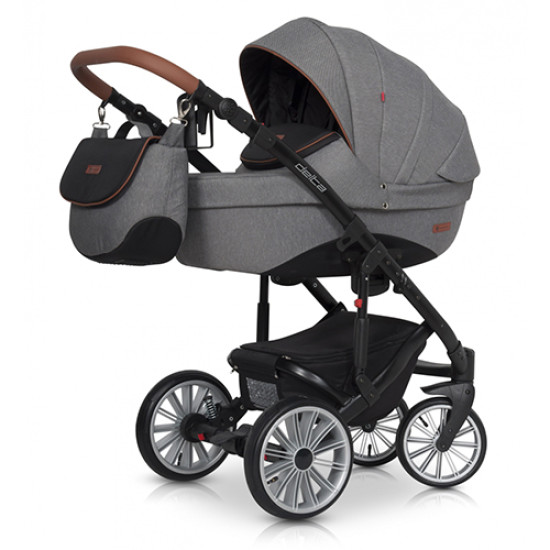 Коляска 2 в 1 Euro-Cart Delta anthracite, графит