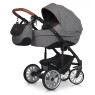 Коляска 2 в 1 Euro-Cart Delta anthracite, графит