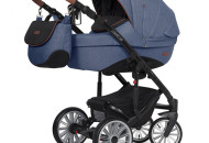 Коляска 2 в 1 Euro-Cart Delta denim, джинсовый