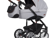 Stroller 2 in 1 EURO-CART DELTA GREY FOX, Gray