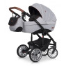 Stroller 2 in 1 EURO-CART DELTA GREY FOX, Gray