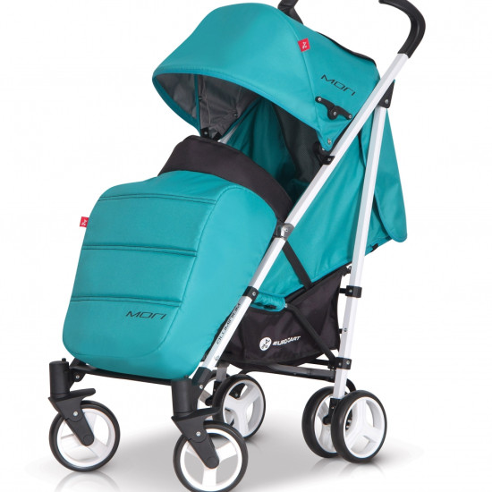 Коляска Euro-Cart Mori malachite, бирюза