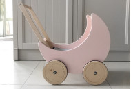 Коляска-полумесяц Sabo P03lp2, pink, светло розовый