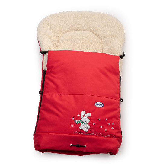 Конверт к санкам Twins Зайчик 9012-SR-12 red, красный