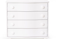 Комод Верес вигнуті фасади білий, білий