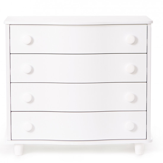 Комод Верес вигнуті фасади білий, білий