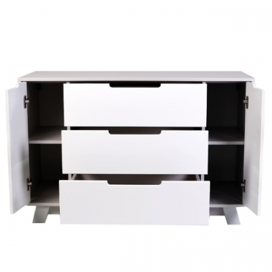 Комод Верес Манхэттен 1200 35.2.32.2.17, бело / серый, белый / серый