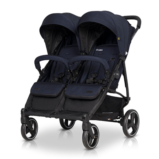 Коляска для двійні EasyGo Domino 2020 EGDOM20-09, Cosmic blue, синій