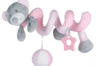 Плюшевая спираль Baby Mix STK-19391B Мишка STK-19391 PB, pink, розовый