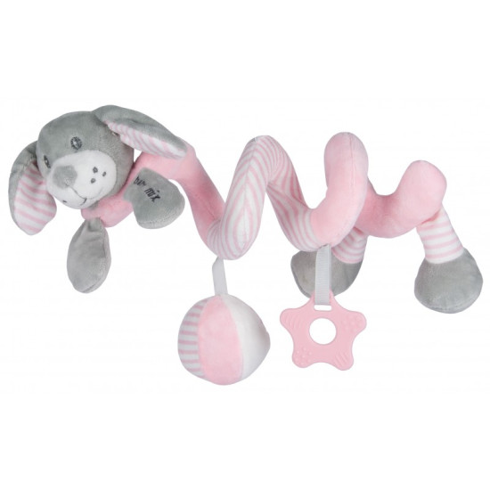 Плюшевая спираль Baby Mix STK-19391D Собачка STK-19391 PD, pink, розовый