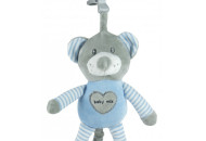 Плюшевая подвеска музыкальная Baby Mix STK-19393B Мишка STK-19393 BB, blue, голубой