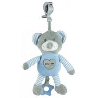 Плюшевая подвеска музыкальная Baby Mix STK-19393B Мишка STK-19393 BB, blue, голубой