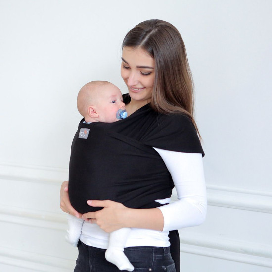 Слинг - шарф Love & Carry LC416, Оникс, черный