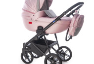Коляска 3 в 1 Broco Avenue 06, срібний/рожевий