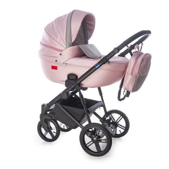 Коляска 3 в 1 Broco Avenue 06, срібний/рожевий