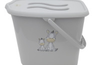 Відерко для підгузків Maltex Zebra сірий