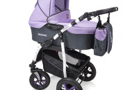 Коляска 3 в 1 Verdi Sonic 06 фіолетовий