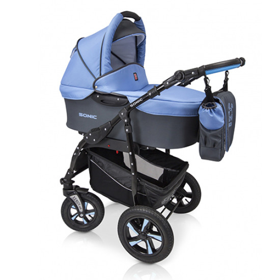 Коляска 3 в 1 Verdi Sonic 08 блакитний