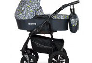 Коляска 3 в 1 Verdi Sonic 41, графіт/аплікація