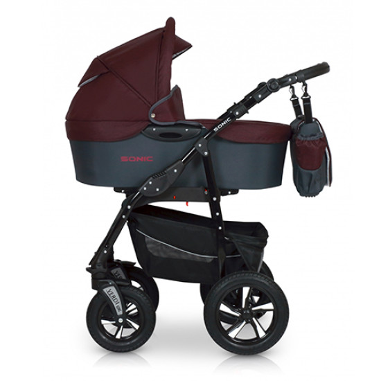 Коляска 3 в 1 Verdi Sonic 50, бордо