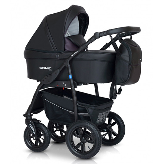 Stroller 3 in 1 Verdi Sonic plus 02 black