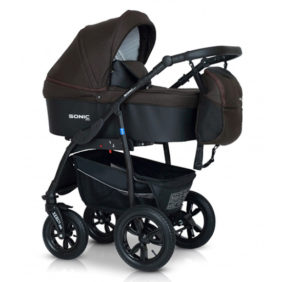 Коляска 3 в 1 Verdi Sonic Plus 08, коричневий