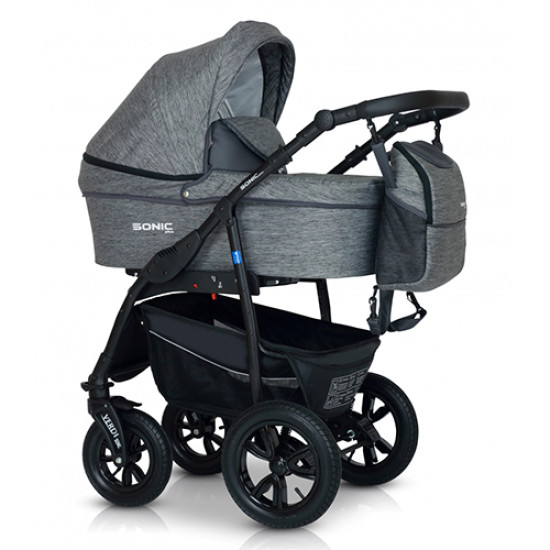 Коляска 3 в 1 Verdi Sonic Plus 13, сірий