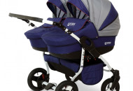 Коляска для двойни Verdi Twin 01 синий