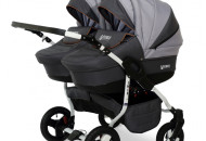 Коляска для двойни Verdi Twin 02 серый