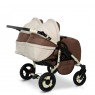 Коляска для двійні Verdi Twin 03, беж/коричневий