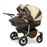 Коляска для двійні Verdi Twin 03, беж/коричневий