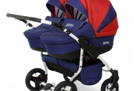 Коляска для двійні Verdi Twin 04, червоний