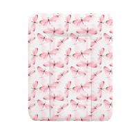 Пеленальный матрас Cebababy 50x70 Flora & Fauna W-143-099-543, Libelula, розовый