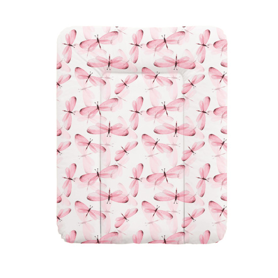 Пеленальный матрас Cebababy 50x70 Flora & Fauna W-143-099-543, Libelula, розовый