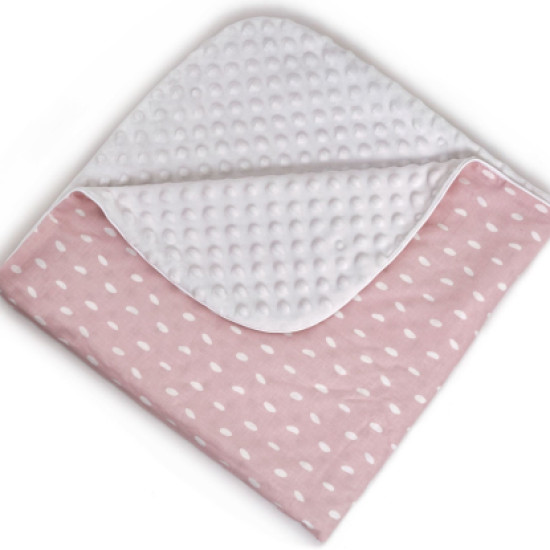 Плед Twins Dolce Minky 80x80 1465-D-0018, Points pink, розовый