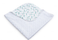 Плед Twins Dolce Minky 80x80 1465-P-032, Птички мята, м 