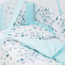 Постельный комплект 8 эл Twins Romantic Spring collection 4024-TR-14, Butterfly mint, мятный 
